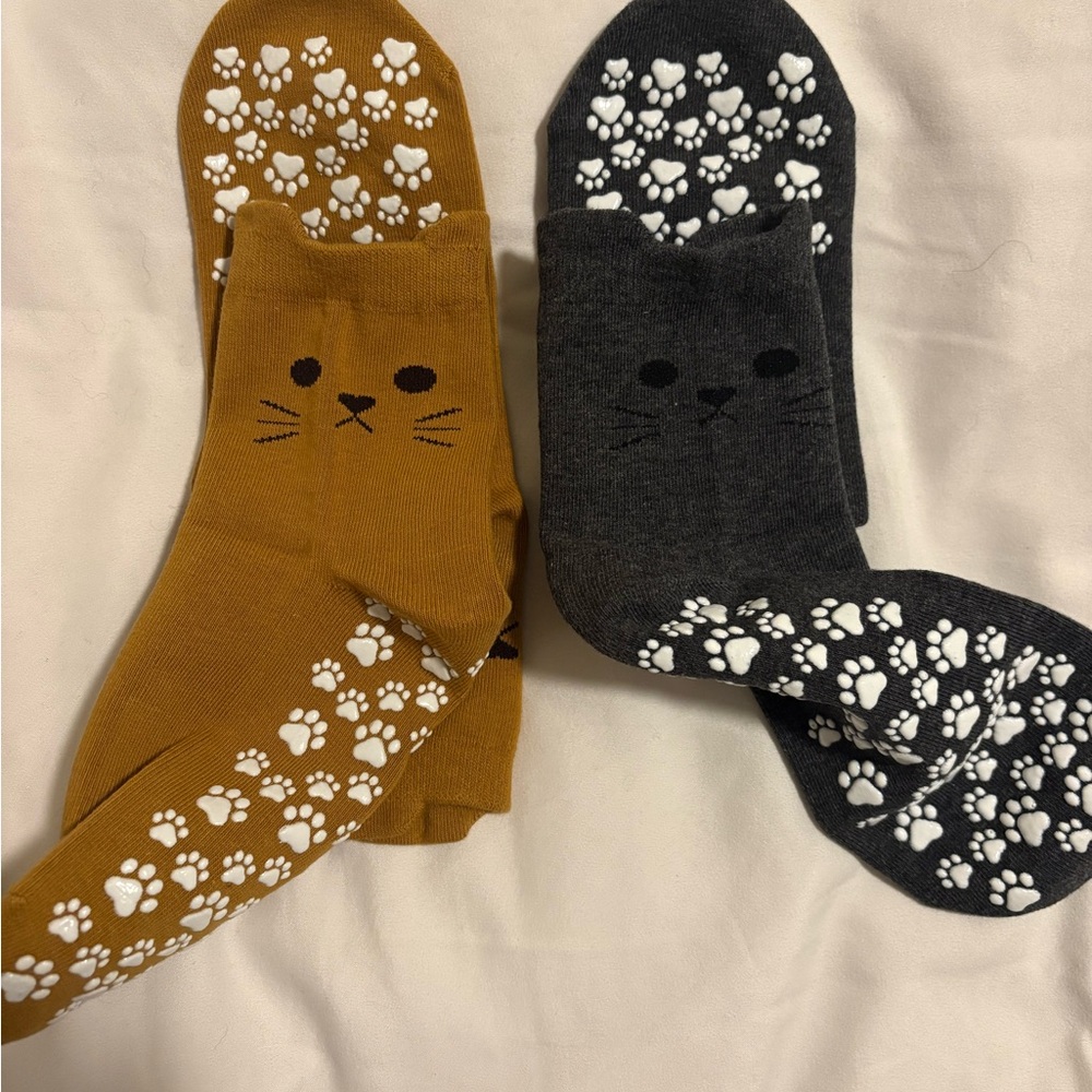 Cute Cat Lover Pilates socks